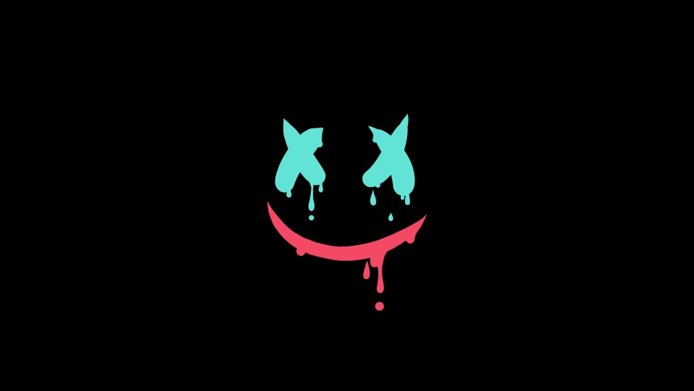 Black background logo