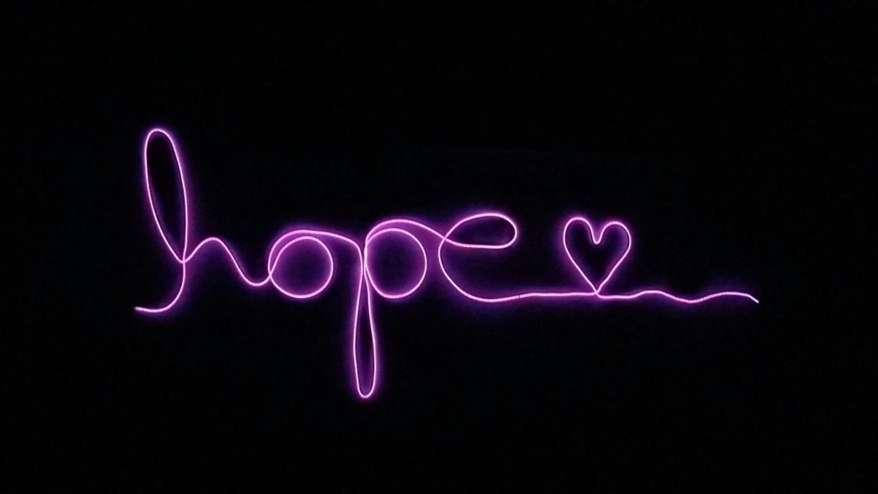 Background for neon inscription