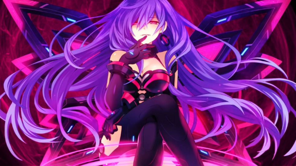 The anime of Neptunia is purple
