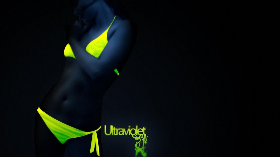 Girl in the underwear Neon
