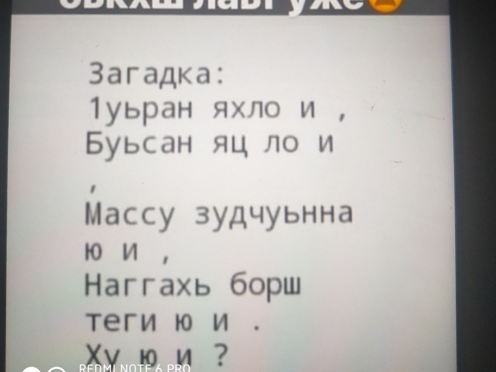 Chechen puzzles with answers