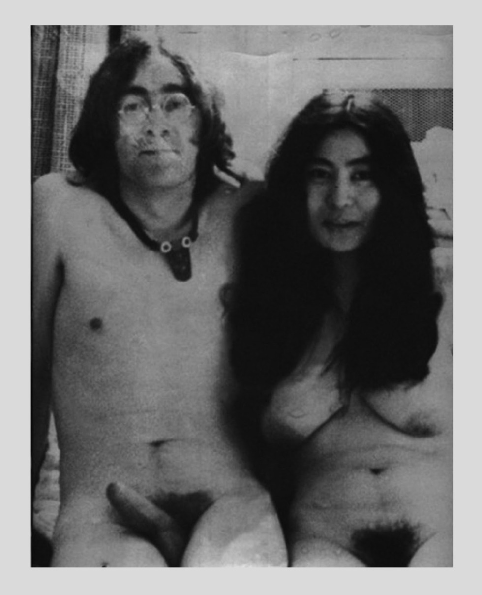 John Lennon and Yoko it is a naked photo shoot