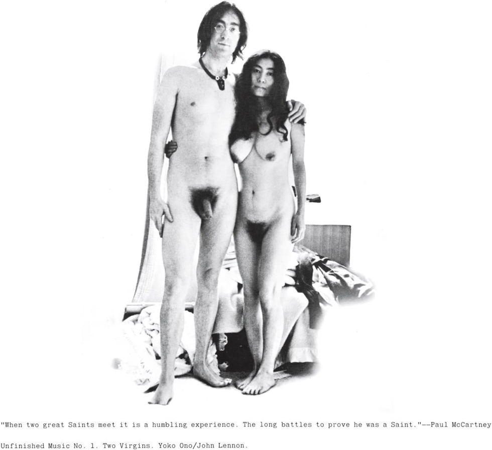 John Lennon and Yoko Naked