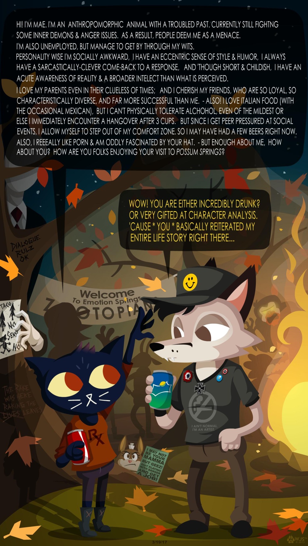 Angus Night in the Woods