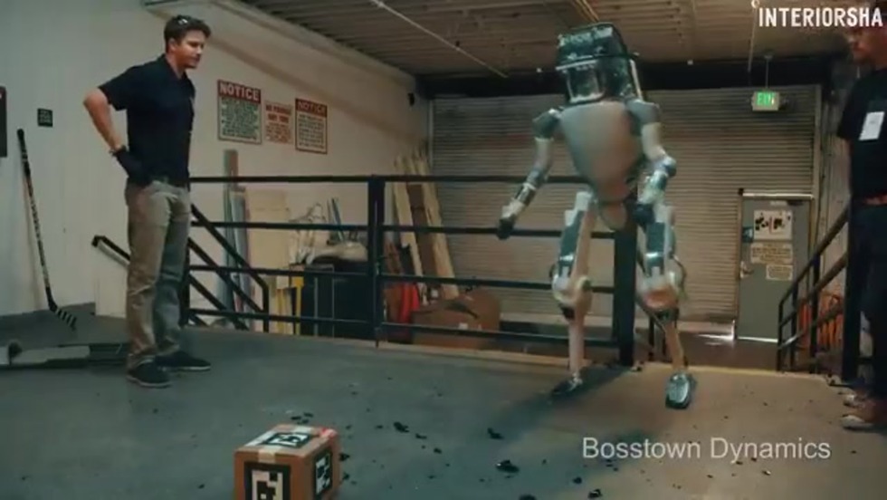 Boston Dynamix Man and Robot
