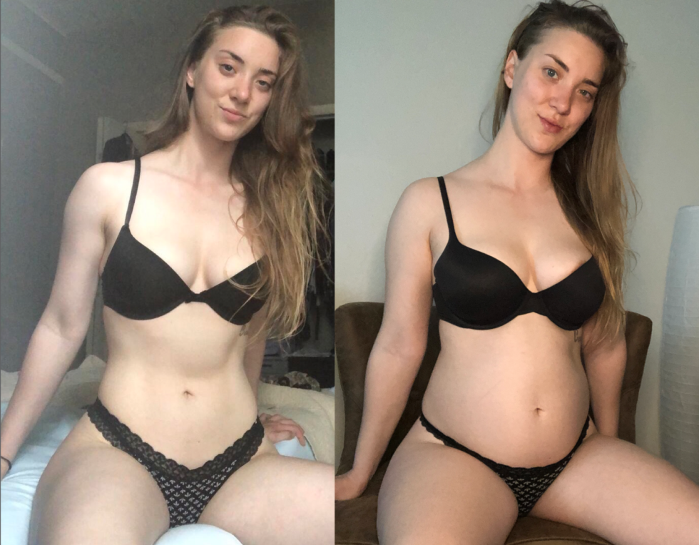 GoodgirlGrow Belly Before AFTER