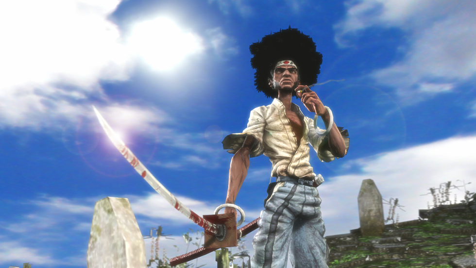 Afrosamurai man