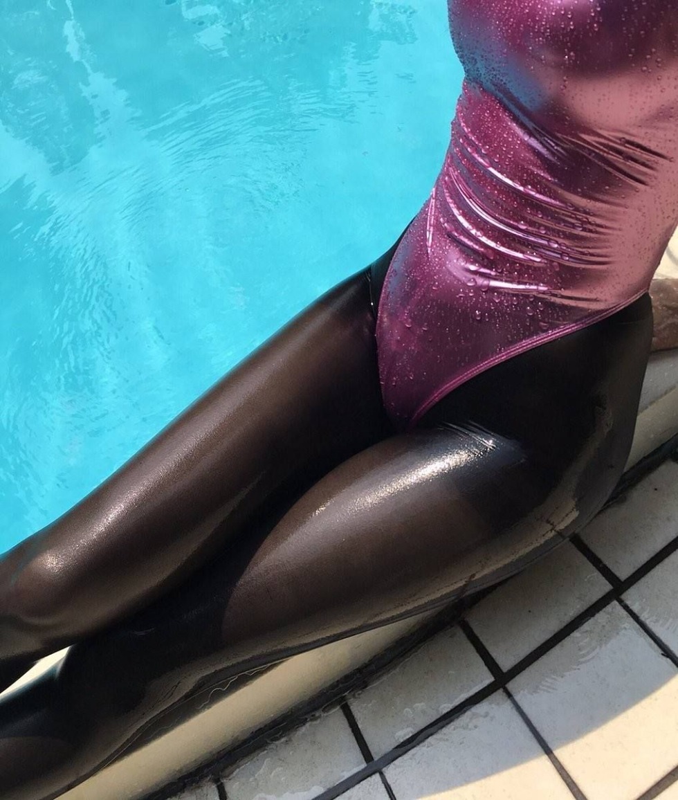 Asian girls Leotard striptease