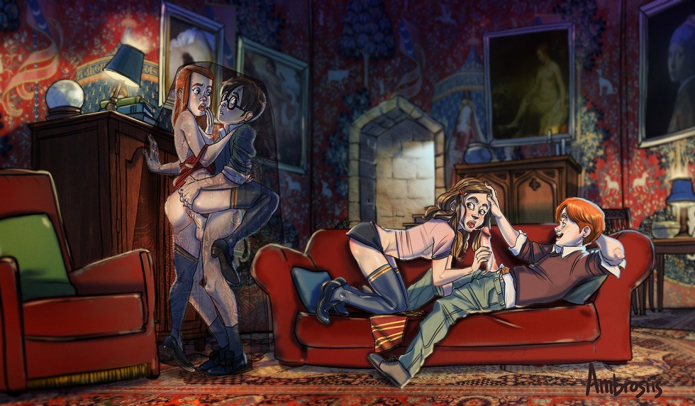 Harry Ron Hermione Ginny Hentai