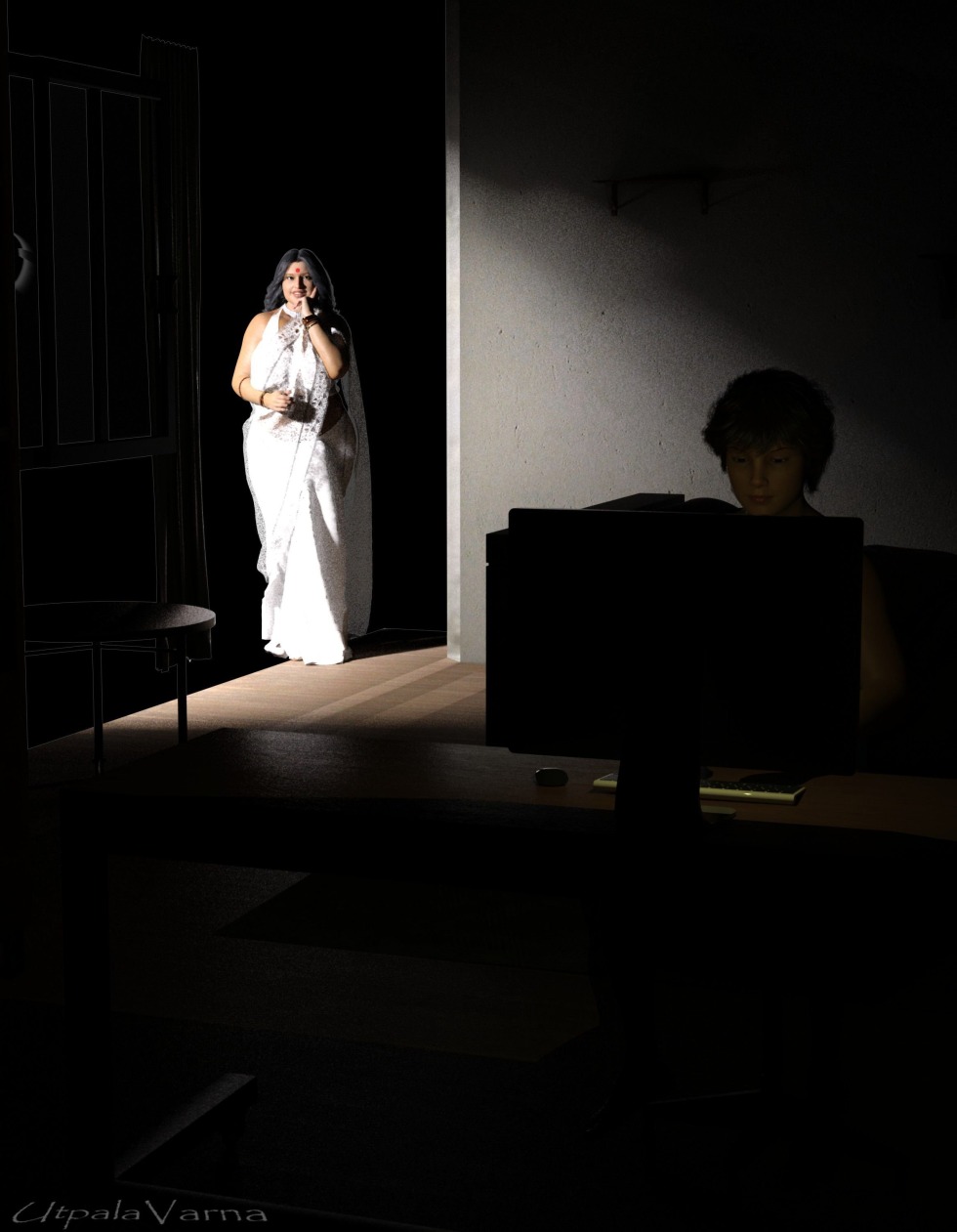 Confrontation between light and darkness