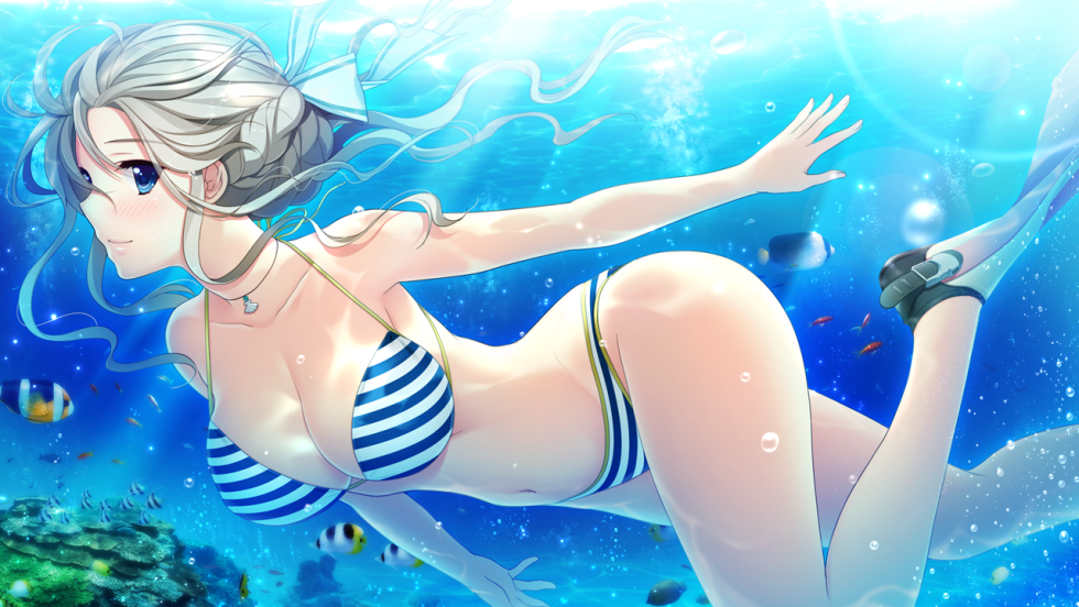 Anime girls in swimsuits
