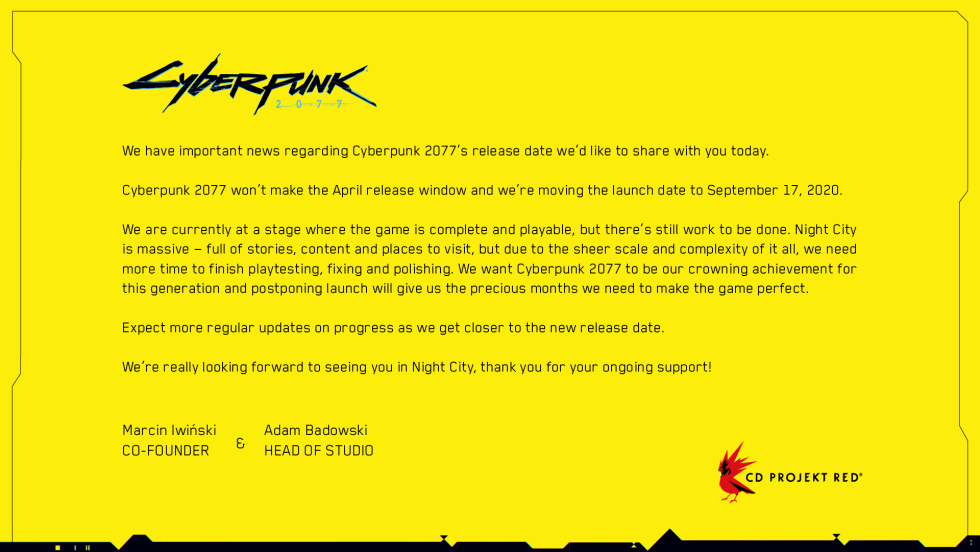 Cyberpunk 2077 transfer
