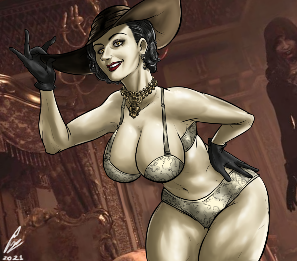 Resident Evil 8 Village Lady Dimitrescu Hentai