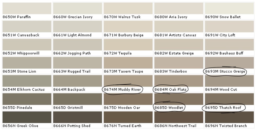 Sherwin Williams Flower Palette