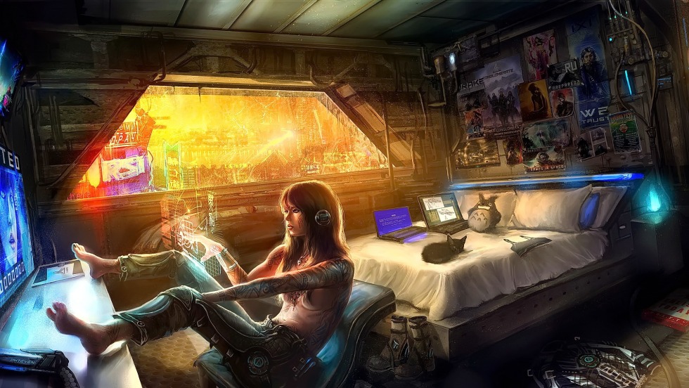 Art room Cyberpunk 2077