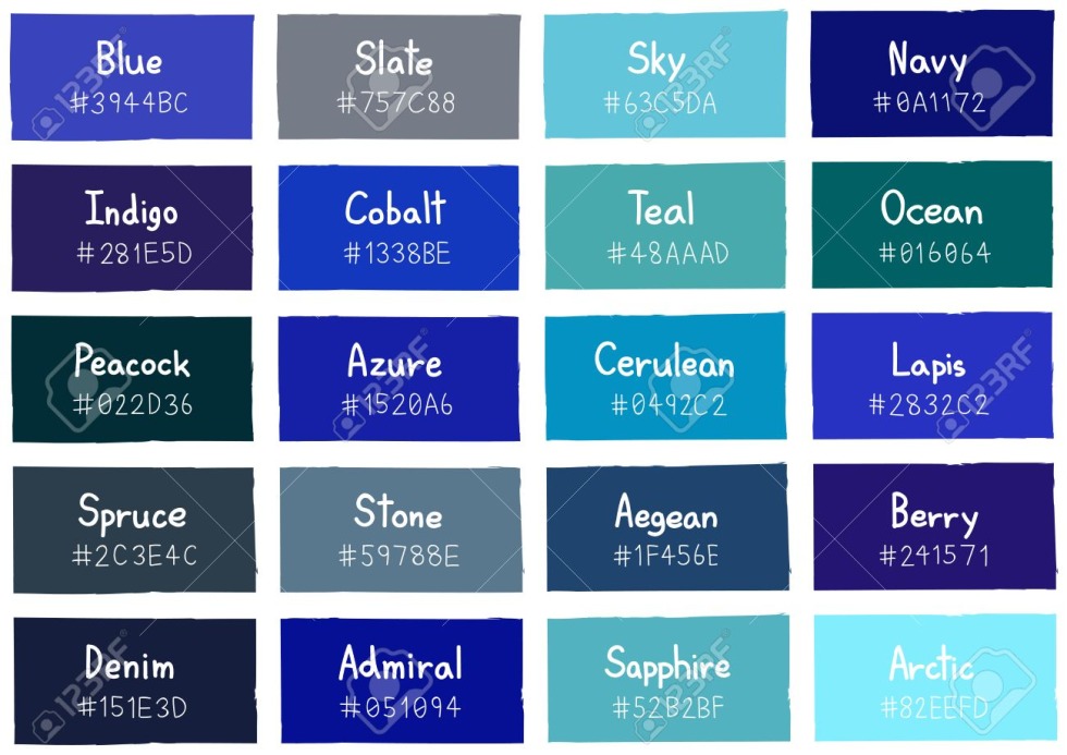 Dark blue color name