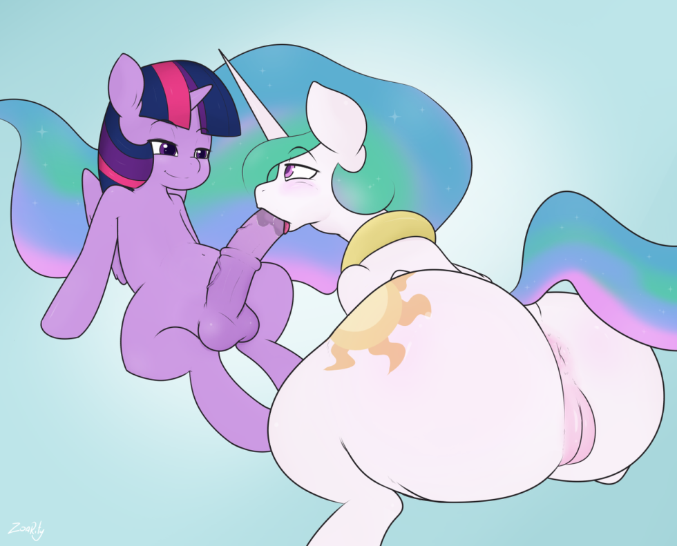 Pony spark and Celestia XXX