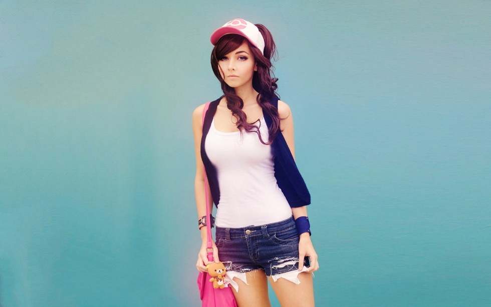 Girl with a camera drawing