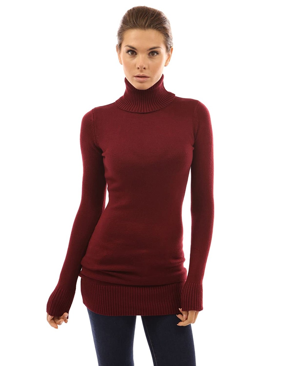 Tits dark sweater girl