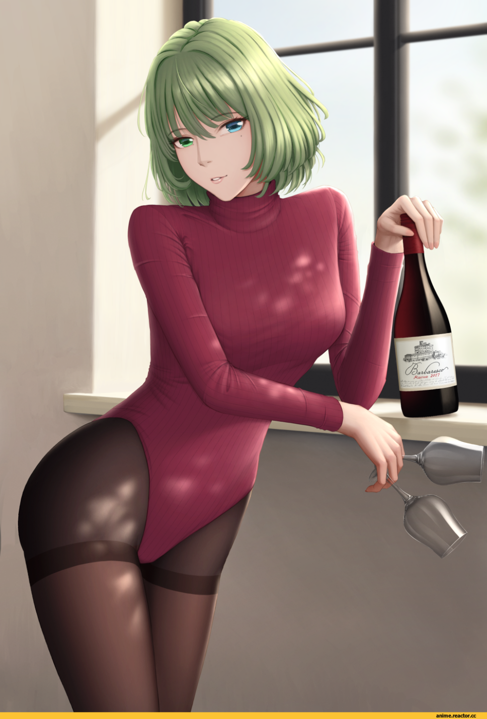 Women's sweater with lace