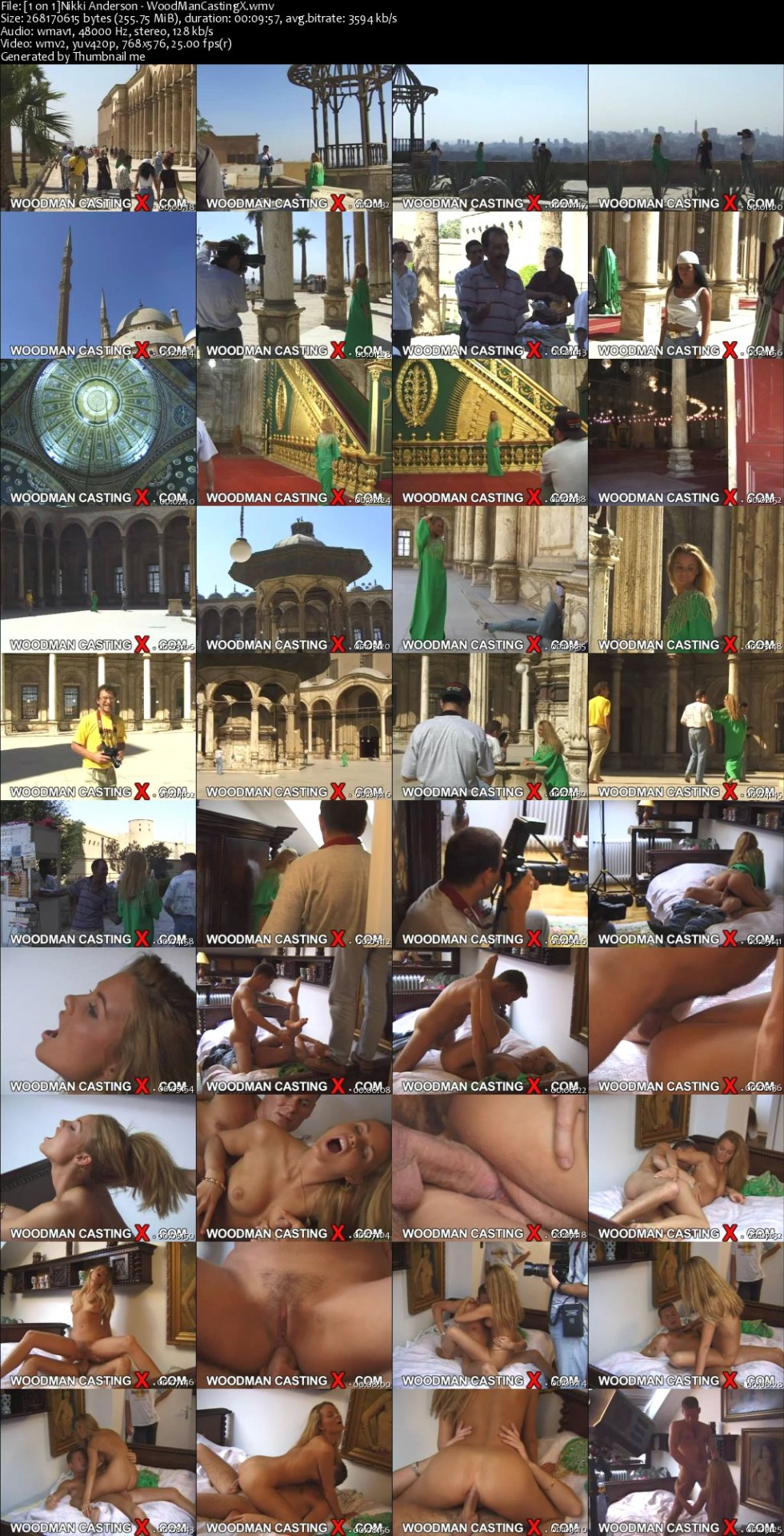 Nikki Anderson with three men