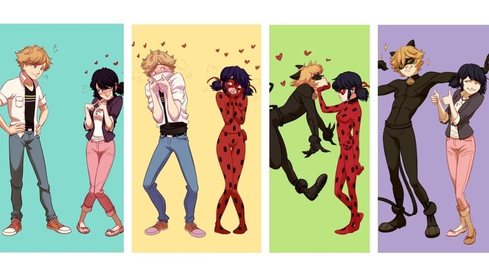 Lady Bug and Super Cat and other heroes