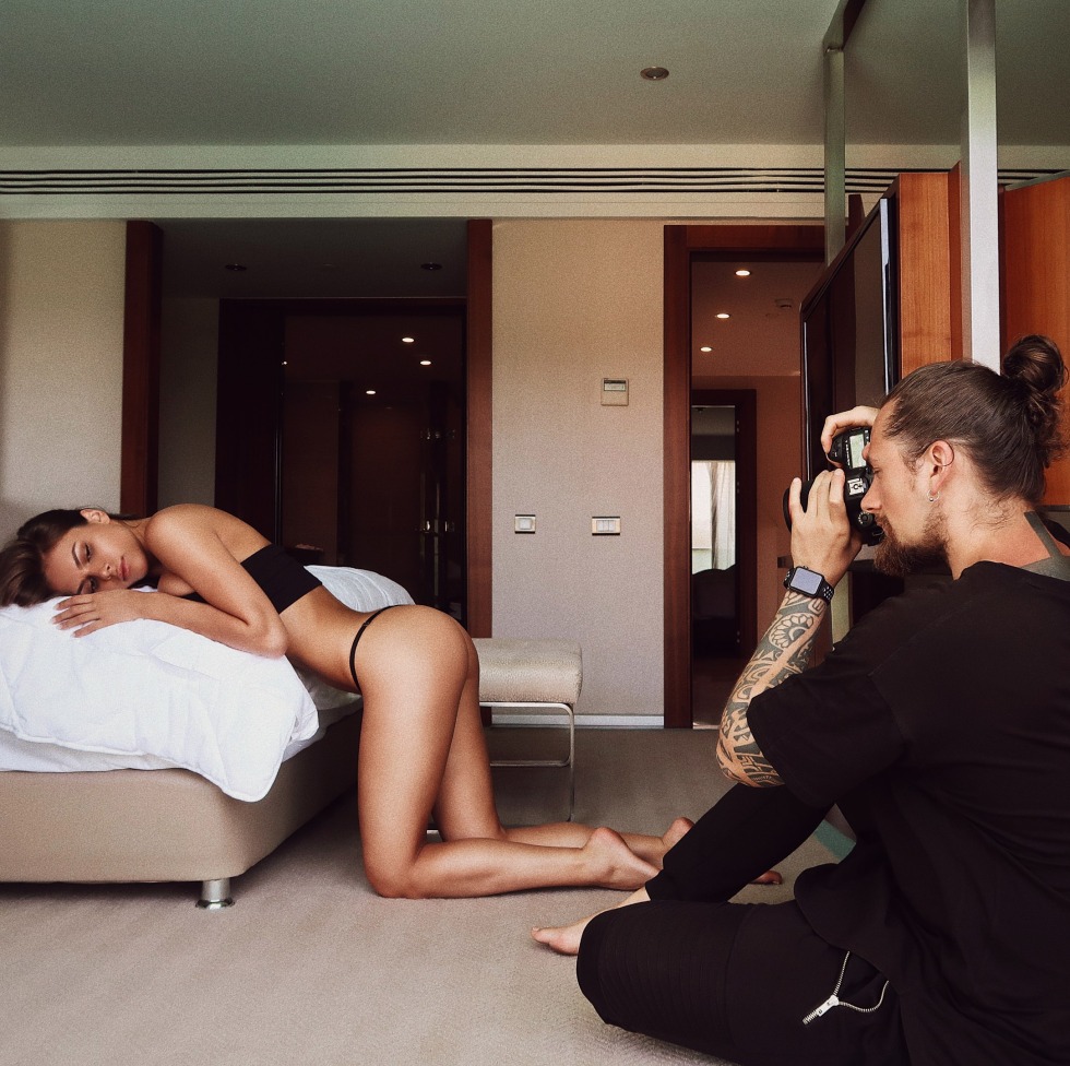 Polina Malinovskaya without a nude bra