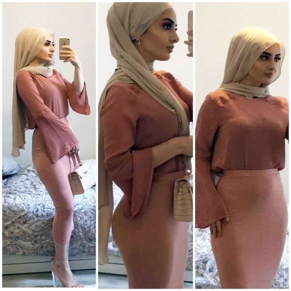 Huge breasts under the hijab