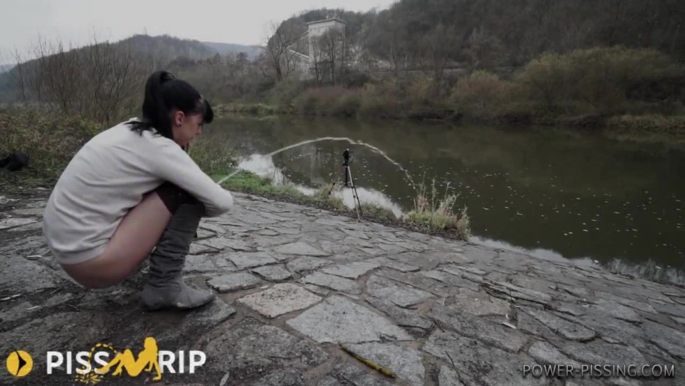 Sexy Kinky Skinny Teen Outdoor Power Piss 3