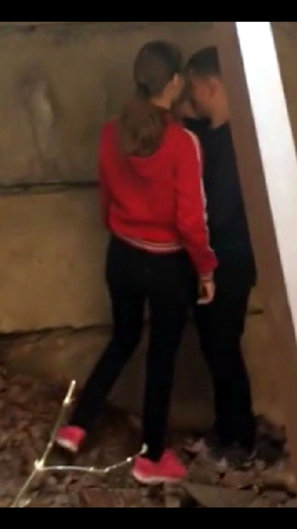 Orenburg schoolchildren on an abandon