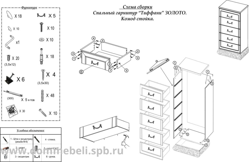 Assembly scheme cabinet 2 tiffany BTS
