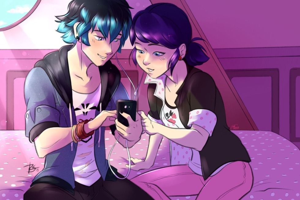 Lady Bug and Super Cat Marinette and Luke