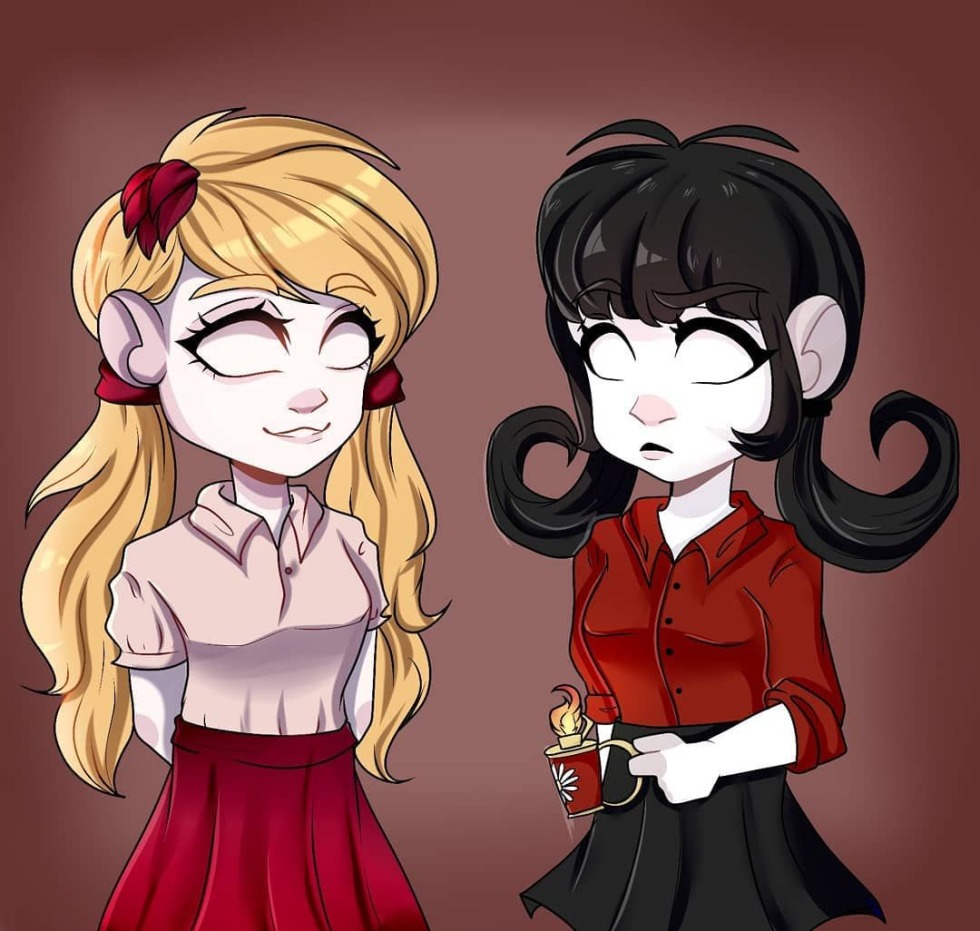 Donmet Starve Together Willow and Wendy