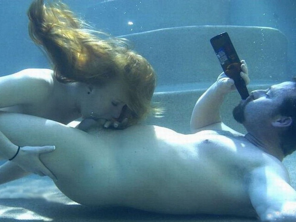 Lesbian girls underwater
