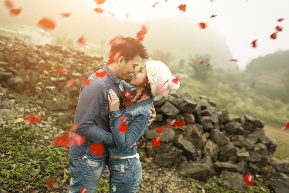 A beautiful couple of lovers