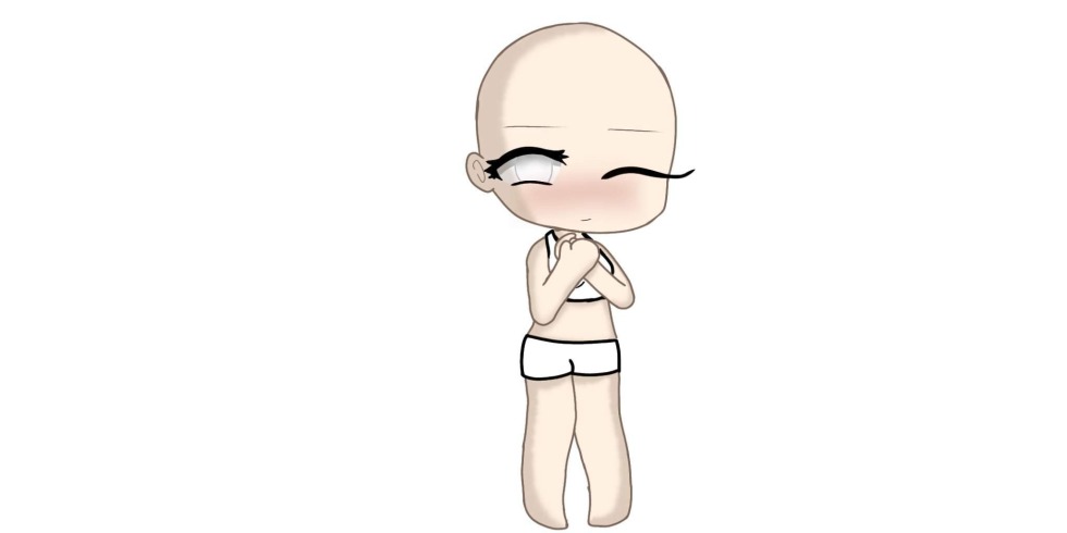 White mannequin Gacha Life