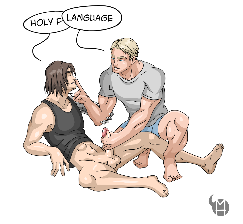 Bucky Barnes and Peter Parker Art