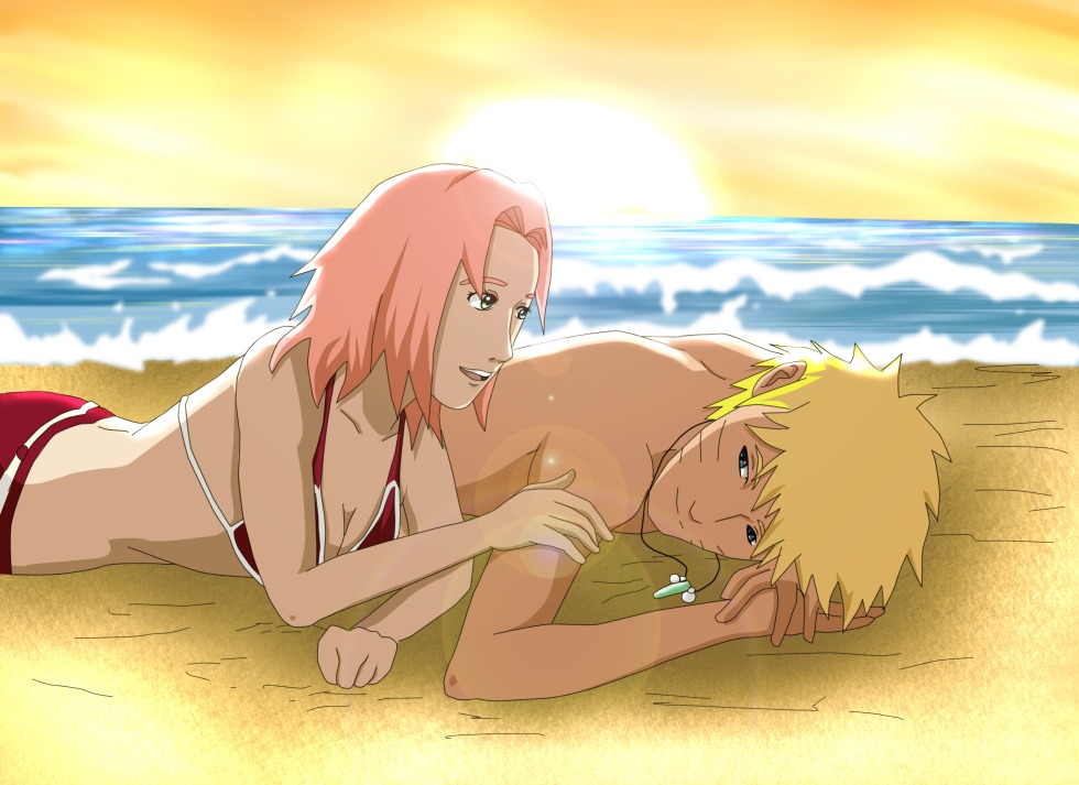 Naruto and Hinata kiss
