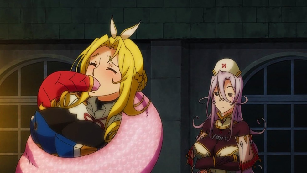 Anime girl with multi -colored eyes