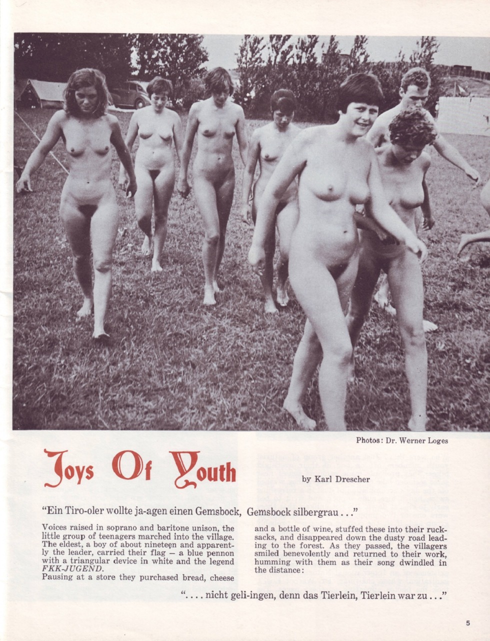 Naked elderly women on the beach