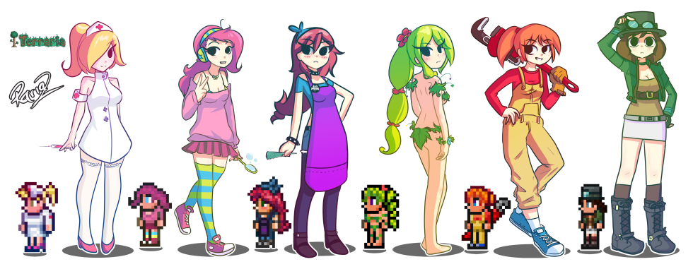 Dryada Terraria Art Anime