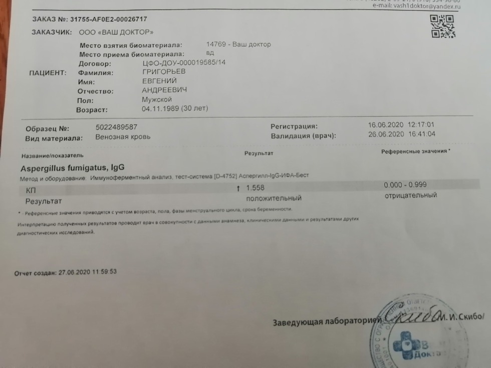 Analysis for antibodies