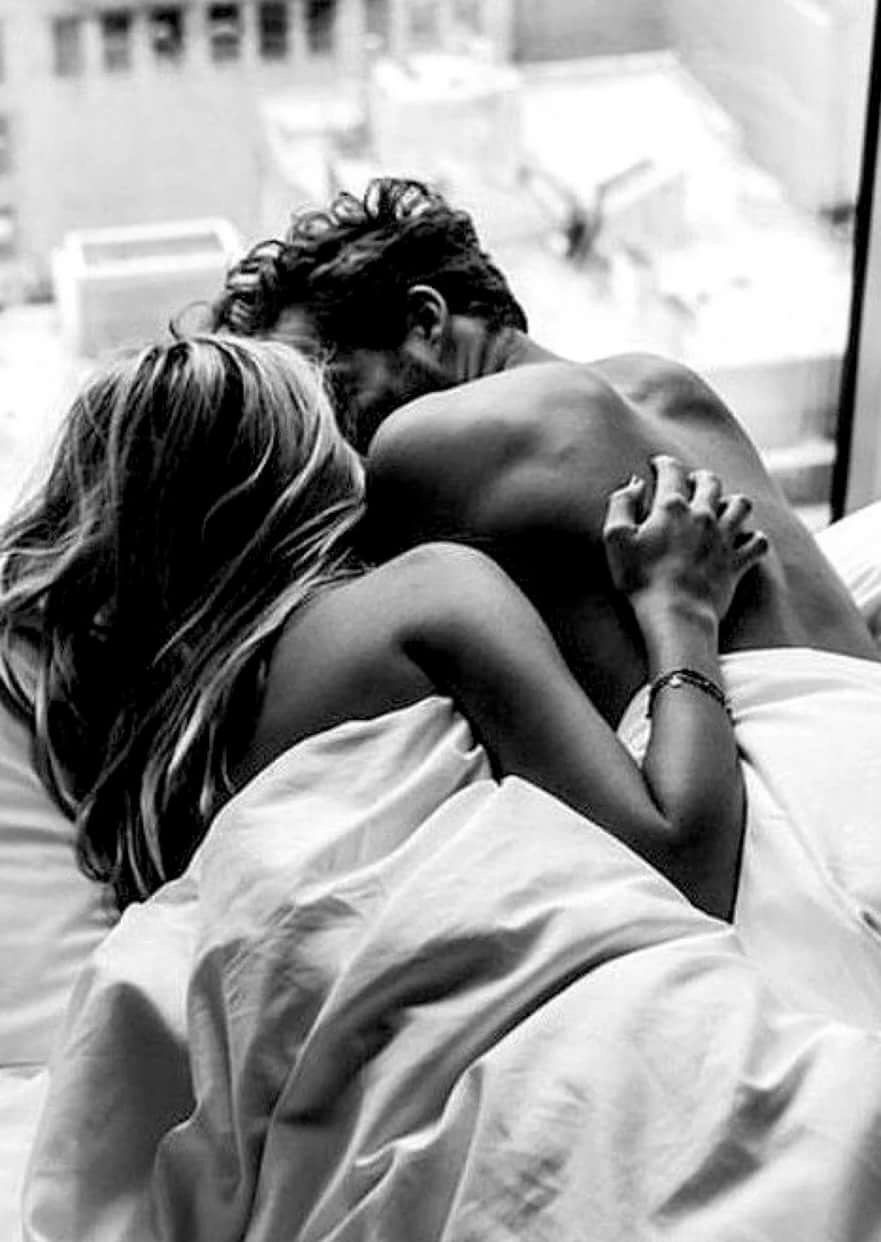 Man and woman in bed