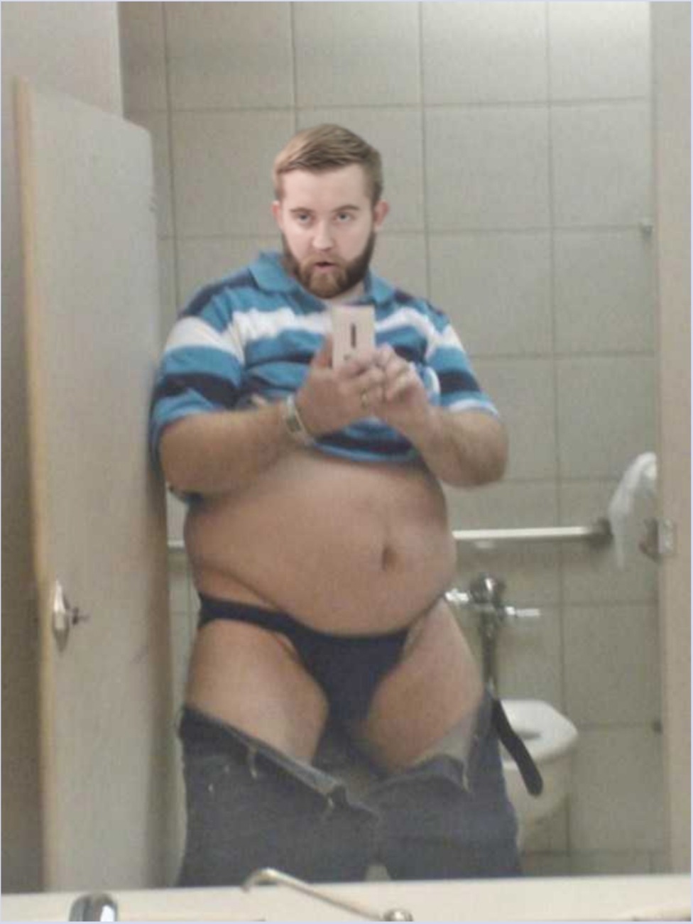 Fat guy in shorts