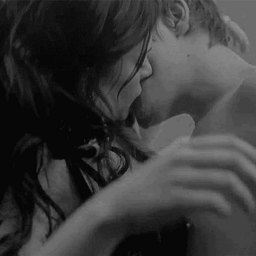 Passionate kiss GIF