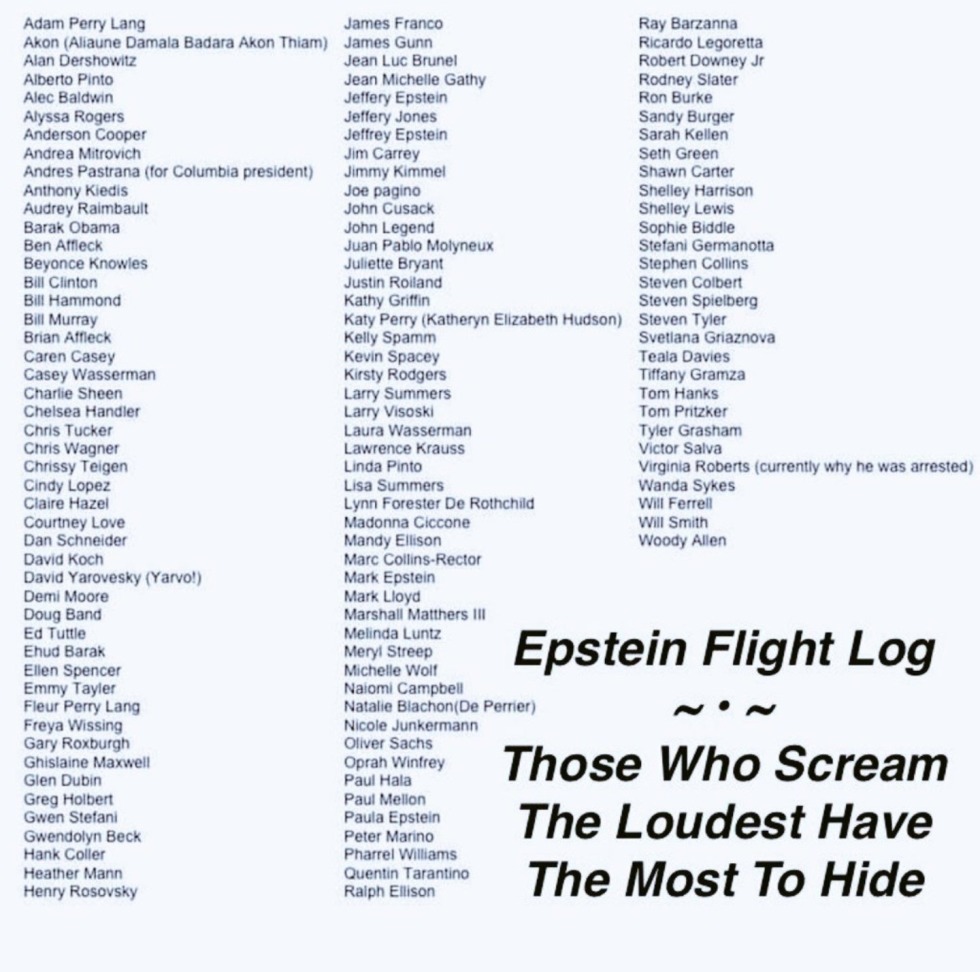 List of Epstein