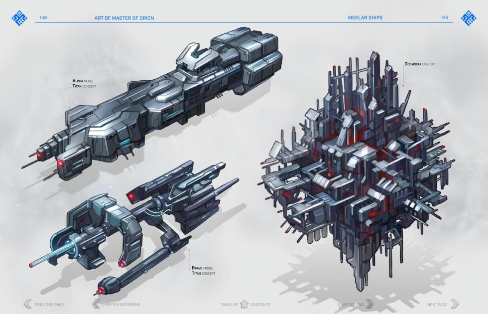 Master of Orion Silicoid ships