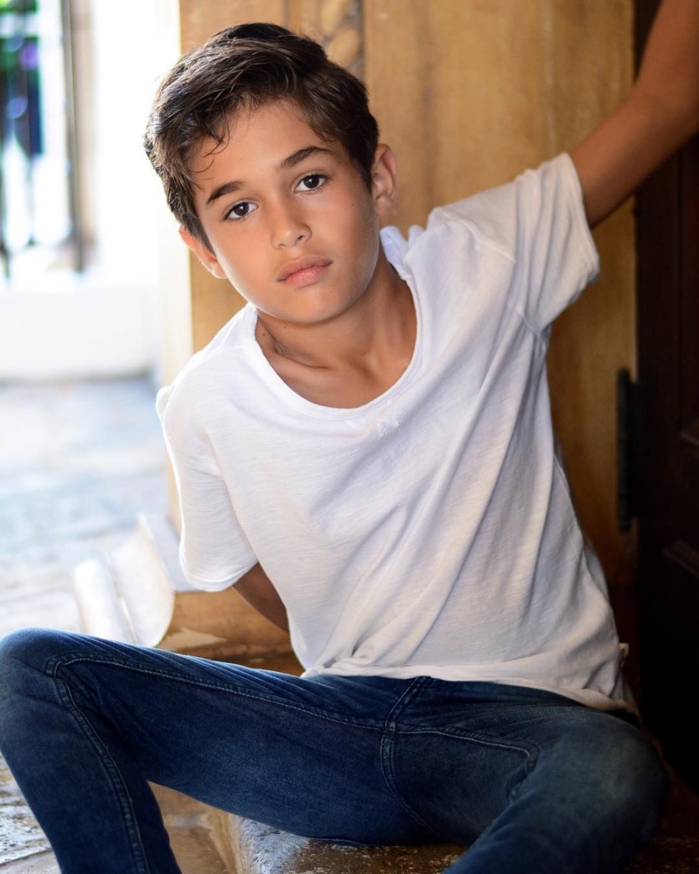 Model haircut for a baby boy