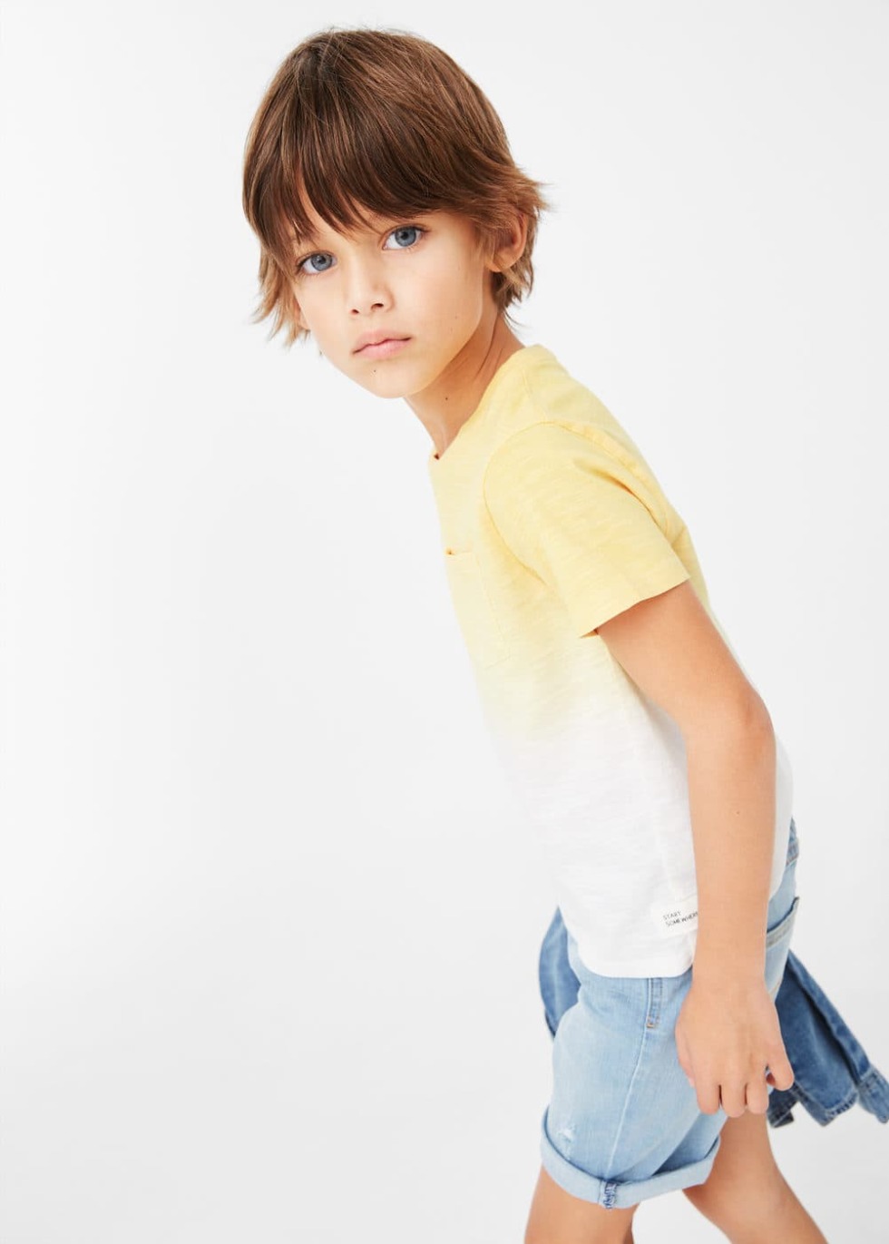 Model appearance of a boy of a boy