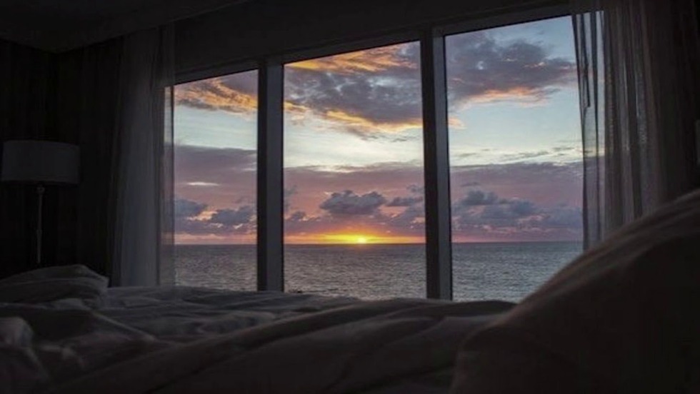 Sunset in the room